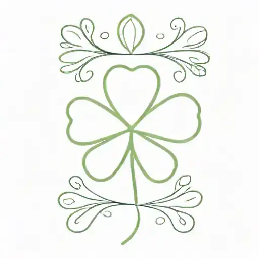 mini shamrock "thankful"   tattoo design idea