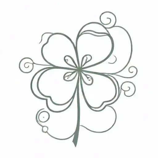 shamrock thankful tattoo design idea