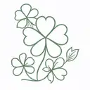 shamrock thankful tattoo design idea