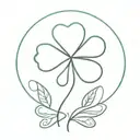 shamrock thankful tattoo design idea