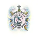 the fatality of faith and the lesson of romance tattoo design idea