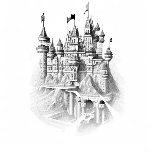 I could build a castle out of all the bricks they threw at me tattoo design idea