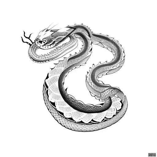chinese snake  tattoo design idea