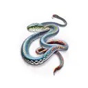 red dove and snake tattoo design idea