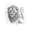 prophet Elijah, prophet eli,  lion eagle tattoo design idea