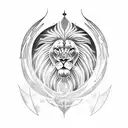 prophet Elijah, prophet eli,  lion eagle tattoo design idea