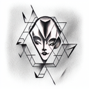 falling angle  tattoo design idea