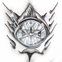 falling angle  tattoo design idea