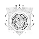 bakery and number 8 tattoo design idea