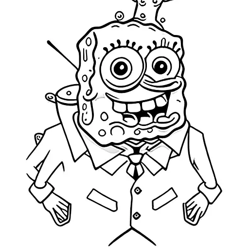 Matching spongebob tattoos tattoo design idea