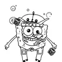 Matching spongebob tattoos tattoo design idea