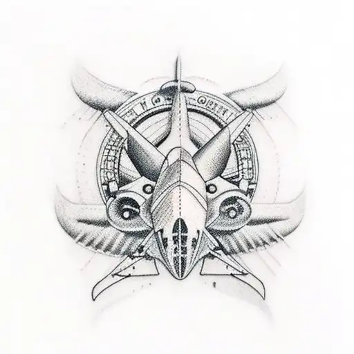aviation tattoo design idea