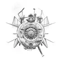 aviation tattoo design idea