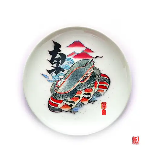 Sushi plate tattoo design idea