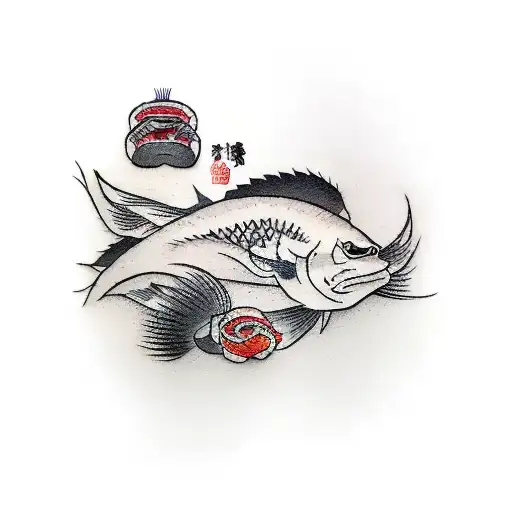 Sushi tattoo design idea