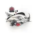 Sushi tattoo design idea