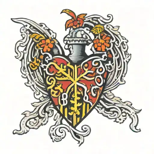 maryland lung logo intertwined tattoo design idea