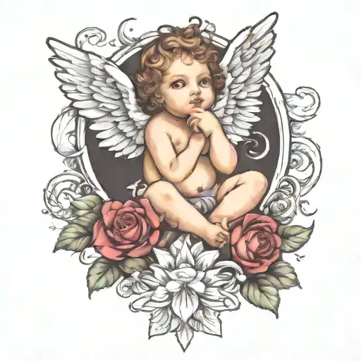 cherub tattoo design idea