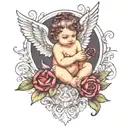 cherub tattoo design idea