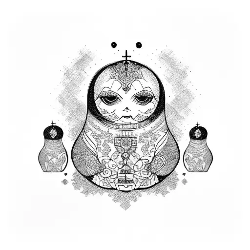 Russian dolls  tattoo design idea