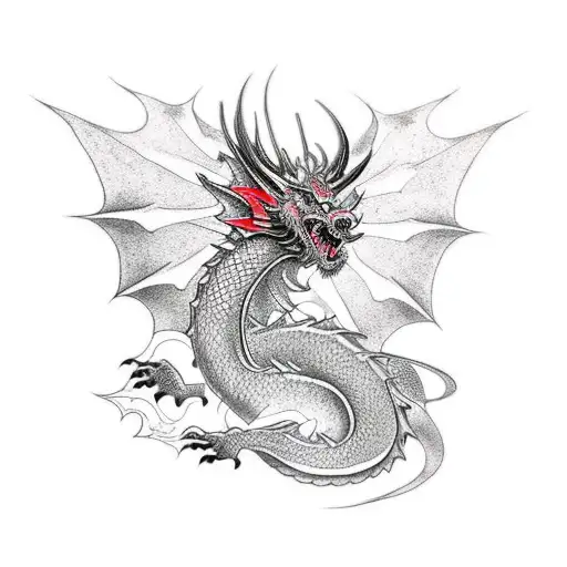 shoulder tatoo of a dragon evolving tattoo design idea