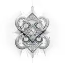 Crystal tattoo design idea