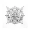 Crystal tattoo design idea