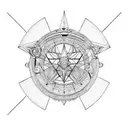 astrolabe tattoo design idea