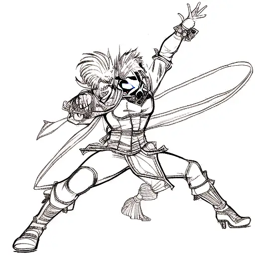 dancing Jester from game Devil May Cry 3 tattoo design idea