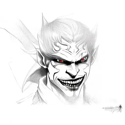 dancing Jester from game Devil May Cry 3 tattoo design idea