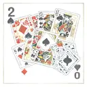 poker cards face-down card, 8 club, 2 a's, 8 pikes tattoo design idea