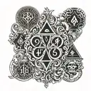 aces and eights tattoo design idea