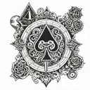 aces and eights tattoo design idea