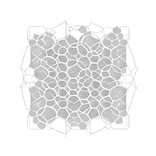 honeycomb three cells tattoo design idea