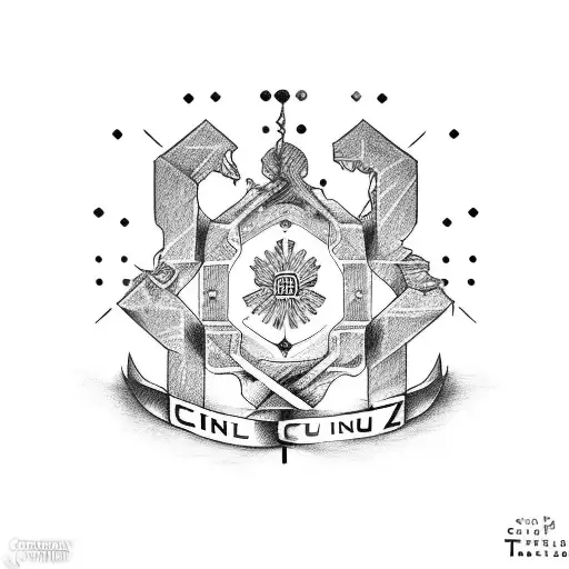 cruz con del sur el continente latinoamericano tattoo design idea