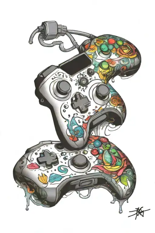 Xbox controller tattoo design idea