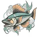 remora Fish tattoo design idea