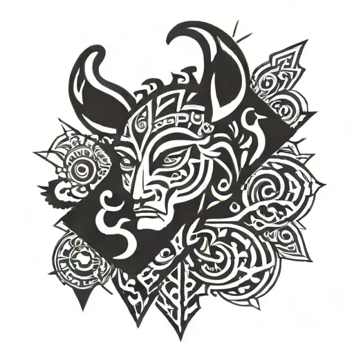 sleep danger tattoo design idea