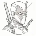 Deadpool tattoo design idea