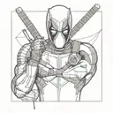 Deadpool tattoo design idea