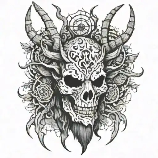 Wendigo tattoo design idea