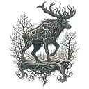 Wendigo tattoo design idea