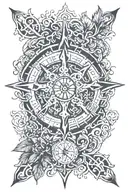 Vegvisir intertwined tattoo design idea
