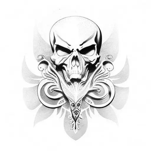 Symbols of death Tribe, tattoo shark, logo, monochrome, vertebrate png |  Klipartz