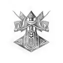 bishop chess tattoo design idea