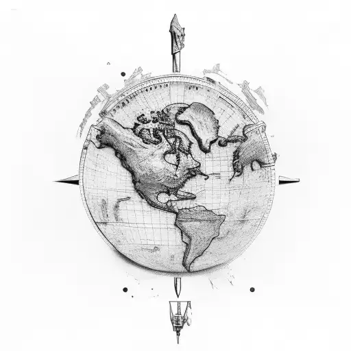 rome geography forearm tattoo design idea