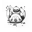 snorlax tattoo design idea