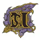 omega psi phi omega text tattoo design idea