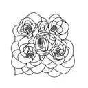 flower with the words "trust the process" in the stem  tattoo design idea