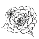 flower with the words "trust the process" in the stem  tattoo design idea